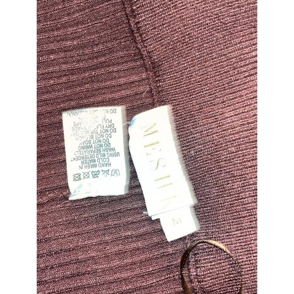 Meshki Womens High Waist Hazelnut  Ribbed Knit Flares Pants M Medium - Picture 7 of 9